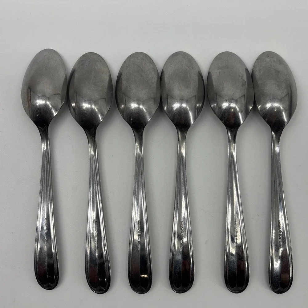 Oneida‎ 18/0 Stainless DYLAN Spoons Place Oval Soup Set Of 6